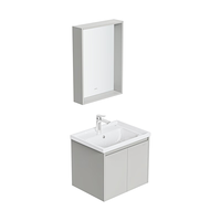 九牧（JOMOO）浴室柜组合卫生间陶瓷一体盆洗手洗脸盆柜组合-SP 60cm浅灰色