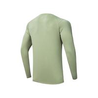 ANTA安踏大地之壳丨速干长袖t恤男秋季户外登山徒步透气运动上衣 浅豆绿-7 2XL(男185)