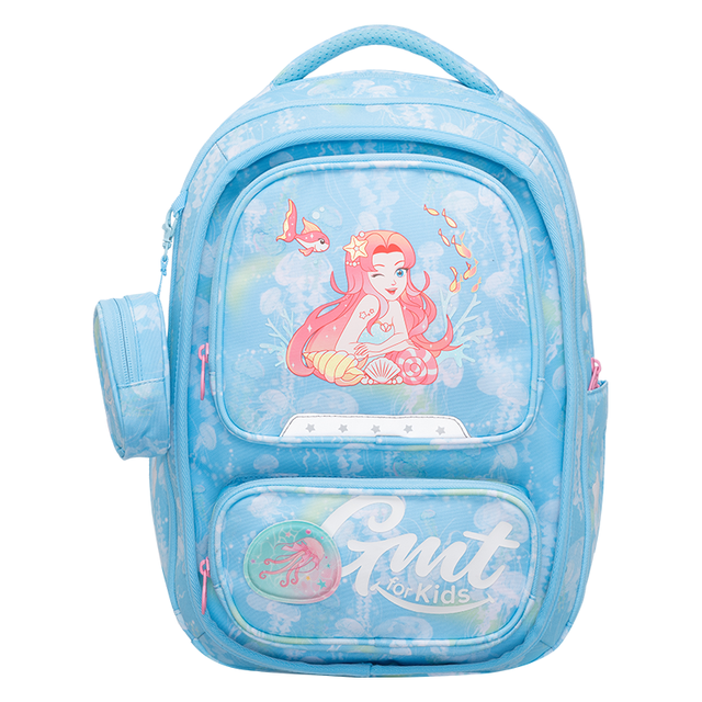 Gmt for kids 小学生女孩护脊双肩包 轻便减负儿童背包 甜心人鱼 扩容24L