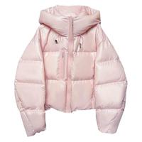 鸭鸭YAYA羽绒服女25冬季韩版百搭气质宽松短款连帽90鸭绒外套
