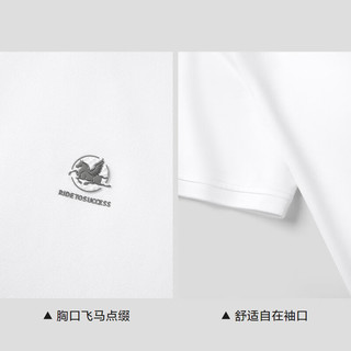 海澜之家（HLA）短袖POLO衫男26马年贺岁系列凉感短袖男夏季 漂白5E 2XL 185/100A 165~180斤