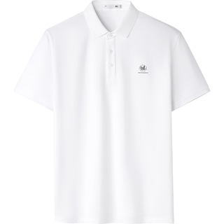 海澜之家（HLA）短袖POLO衫男26马年贺岁系列凉感短袖男夏季 漂白5E 2XL 185/100A 165~180斤