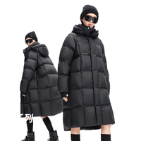 雪中飞 232g+高充绒 鹅绒 泡芙羽绒服长款 韩版 X2501430824F