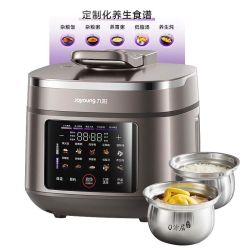 九阳 Y-50IHZ6 免排汽轻音养生电压力锅 316L双球胆 5L
