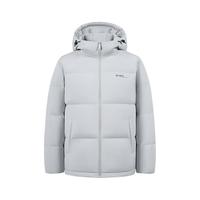 雪中飞2026新男士短款羽绒服连帽舒适百搭户外运动保暖通勤抗风 灰色|8159 4XL 195/108A