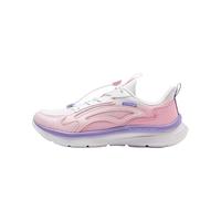 李宁童鞋儿童跑步鞋女大童轻弹缓震稳护支撑溯溪扣运动鞋YKFV204 嫩樱粉/标准白-2 32