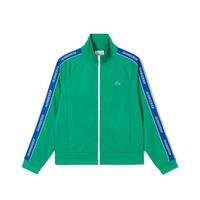 LACOSTE 法国鳄鱼男装绿色立领拉链百搭运动开衫卫衣外套