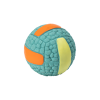 EETOYS 宜特 小号乳胶排球蓝色狗狗玩具趣味发声球逗狗神器互动陪伴宠物用品