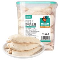 88VIP：疯狂的主人 纯肉鸡胸肉冻干鸡肉粒500g桶装猫咪零食狗狗零食鸭鸡肉干营养发腮 鸡胸肉500克