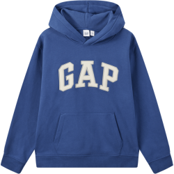 Gap 男女装碳素软磨抓绒字母logo连帽卫衣