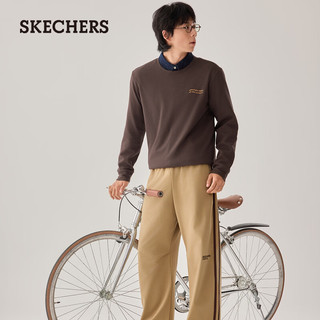 SKECHERS/斯凯奇 宽松休闲 女士针织长袖T恤