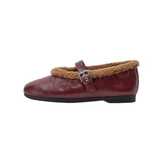  Bata/拔佳 柔软 女士单鞋  酒红 35