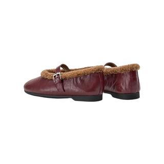  Bata/拔佳 柔软 女士单鞋  酒红 35