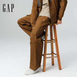 Gap 高级感工装直筒休闲裤