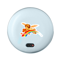彩虹暖手宝 电热暖手器暖脚暖身暖手宝宝充电(中号)蓝色