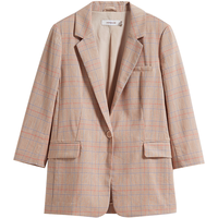 HOPESHOW 红袖 女士格纹小西装 89120250417