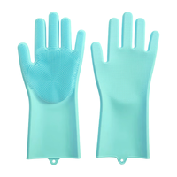 欢宠网狗狗猫咪洗澡手套猫梳子狗撸猫宠物刷子猫毛清理器狗毛防抓咬 【洗澡撸毛】长袖加厚左右手2只