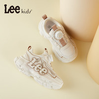  LEE KIDS 防滑 儿童跑步鞋  28 【脚长175-180mm】 米色