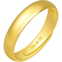 Chow Sang Sang 周生生 09141R 中性素圈活口足金戒指 4.35g