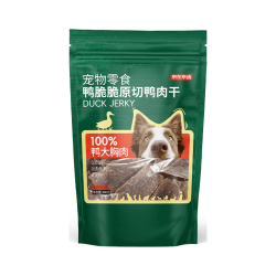 京东京造 宠物狗狗零食鸭胸肉干400g 磨牙训练励成犬幼犬通用 0添加鸭肉干400g