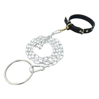 憨憨乐园 狗绳牵引绳狗链项圈遛狗牵狗绳子防咬铁链子幼犬成犬金毛泰迪萨摩耶柯基边牧小中大型犬宠物用品S