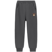 迪士尼男童裤子女童卫裤儿童长裤中小童装秋季休闲裤秋装衣服2 头顶字母小-百搭裤2碳灰 130