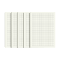 多利博士16k40张网格稿纸加厚网格笔记本本子草稿纸大绘图纸演算纸思维导图本b5双面书写5本装