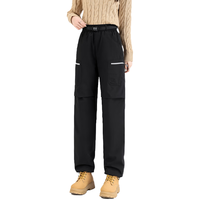 雪中飞羽绒裤女25冬季潮流工装直筒休闲90绒保暖男女同款长裤