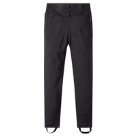 雪中飞羽绒裤女加绒裤松紧腰修身显瘦保暖裤拉长腿型时尚休闲百搭鹅绒裤 黑色