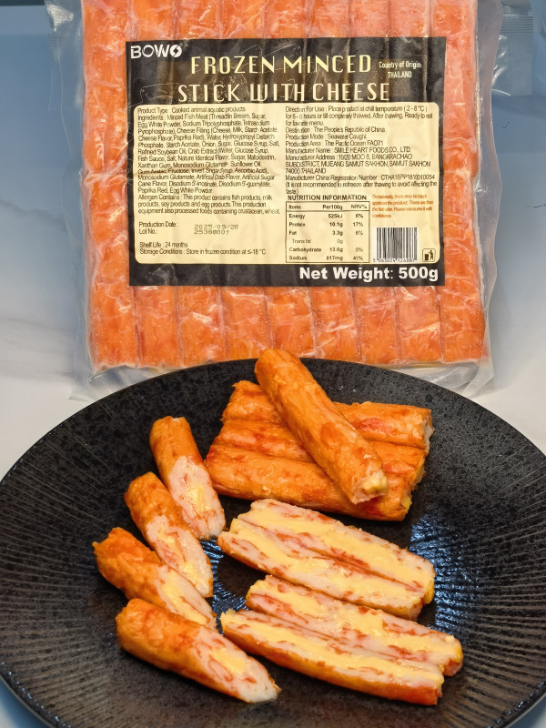 BOWO 铂沃 芝士蟹味棒/芝士鱼豆腐 500g/包(限2款任选)