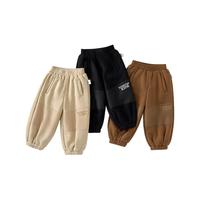 童泰（TONGTAI）宝宝裤子春秋季儿童运动裤男童外出加厚长裤女童休闲裤秋装 拿铁 100cm