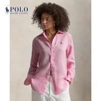 Polo Ralph Lauren 拉夫劳伦 女装 26年早春经典版型亚麻衬衫RL27496 650-浅粉色 XL
