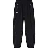 安德玛（Under Armour）童装男女中大童休闲体训裤透气宽松户外运动长裤工装裤243223128 黑色 160