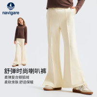 navigare 保暖喇叭裤 加绒加厚 防寒休闲裤