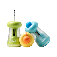 卡西米尔全自动通用削笔器大口径电动卷笔刀自动进铅素描削笔器转笔刀学生文具节日礼物-芝士黄