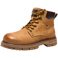 骆驼牌 经典登山户外大黄靴男马丁靴户外工装鞋 P15W379009 沙漠黄 42 沙漠黄（四季款）