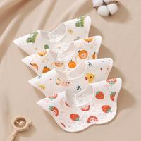 唯昵贝贝 婴儿纯棉围嘴宝宝口水巾防水防吐奶垫巾围兜男童女新生儿围脖春秋