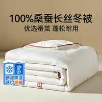 钱皇 蚕丝被100%桑蚕丝冬被子秋冬季家用加厚保暖被芯
