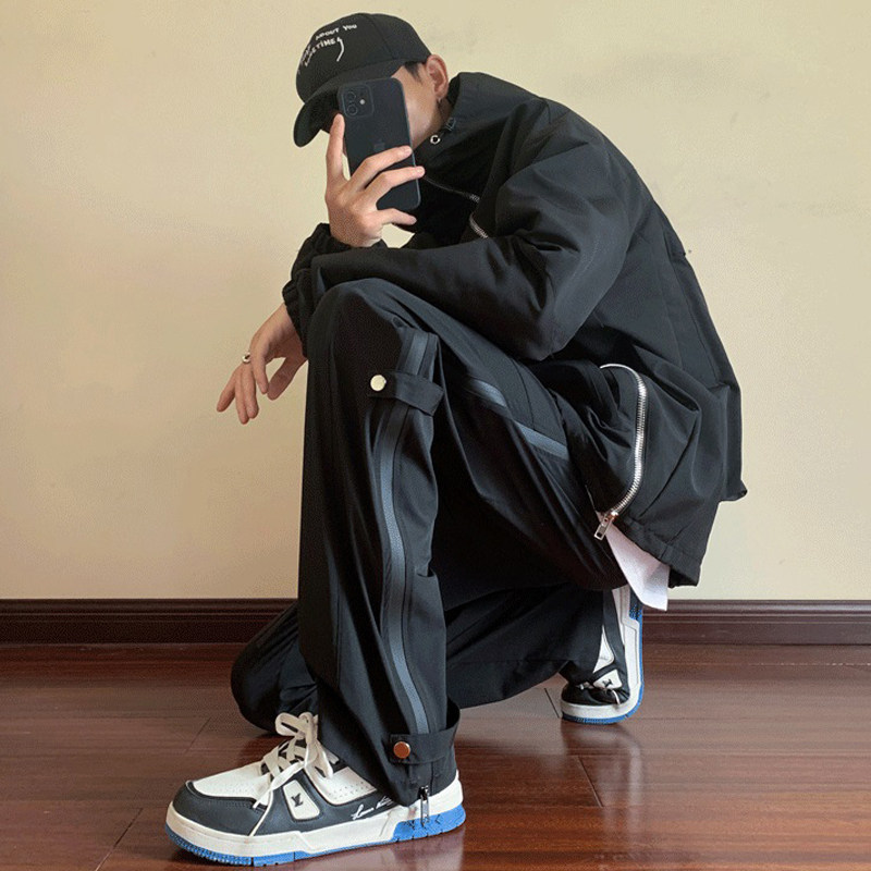  V37 侧拉链设计 男士冲锋裤