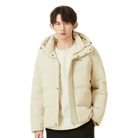 361° 【商家】秋冬连帽羽绒服纯色运动休闲加厚保暖夹克外套