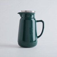 尼尔欣北欧陶瓷冷水壶北欧大容量茶壶套装创意陶瓷冷水壶用客厅凉白开水 墨绿单壶 1500ml