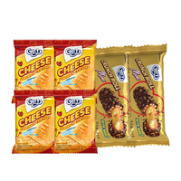 芝莉 印尼进口奶酪饼干香草味夹心棒零食鲨鱼烧烤味干脆面