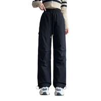 雪中飞羽绒裤女25冬户外防水运动工装加绒保暖90绒长裤黑色