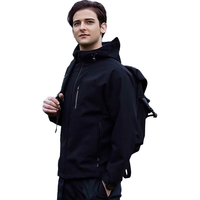 美津浓户外梭织风衣男士单层防风连帽外套男 白色【抓绒款】 M 