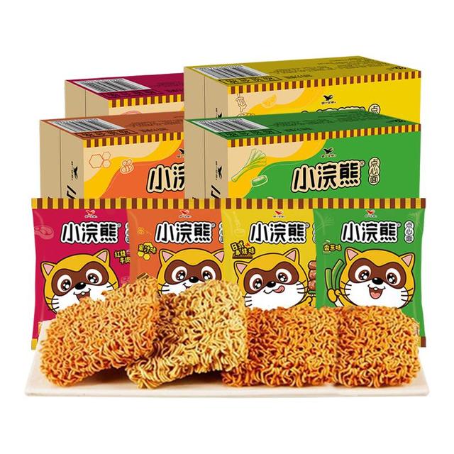 小浣熊 干脆面组合装 4口味 30袋（香辣蟹味 满屏香香葱味 回味无穷蜜汁猪扒味 真香BBQ味）