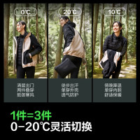 波司登 三合一鹅绒羽绒服 男女同款