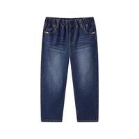 马骑顿 秋季男大童休闲百搭牛仔裤 中牛仔蓝 130cm