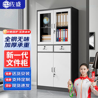 佐盛 文件柜办公柜钢制铁皮柜大器械储物柜资料柜档案柜员工柜凭证柜