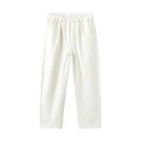 巴拉巴拉儿童牛仔裤女童2024秋款中大童微萝卜裤202324108016 白色调00311 160cm