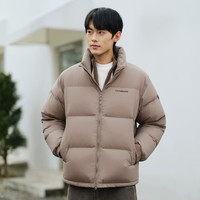 TANBOER/坦博尔 时尚立领 男士羽绒服 月霜灰 M (170)